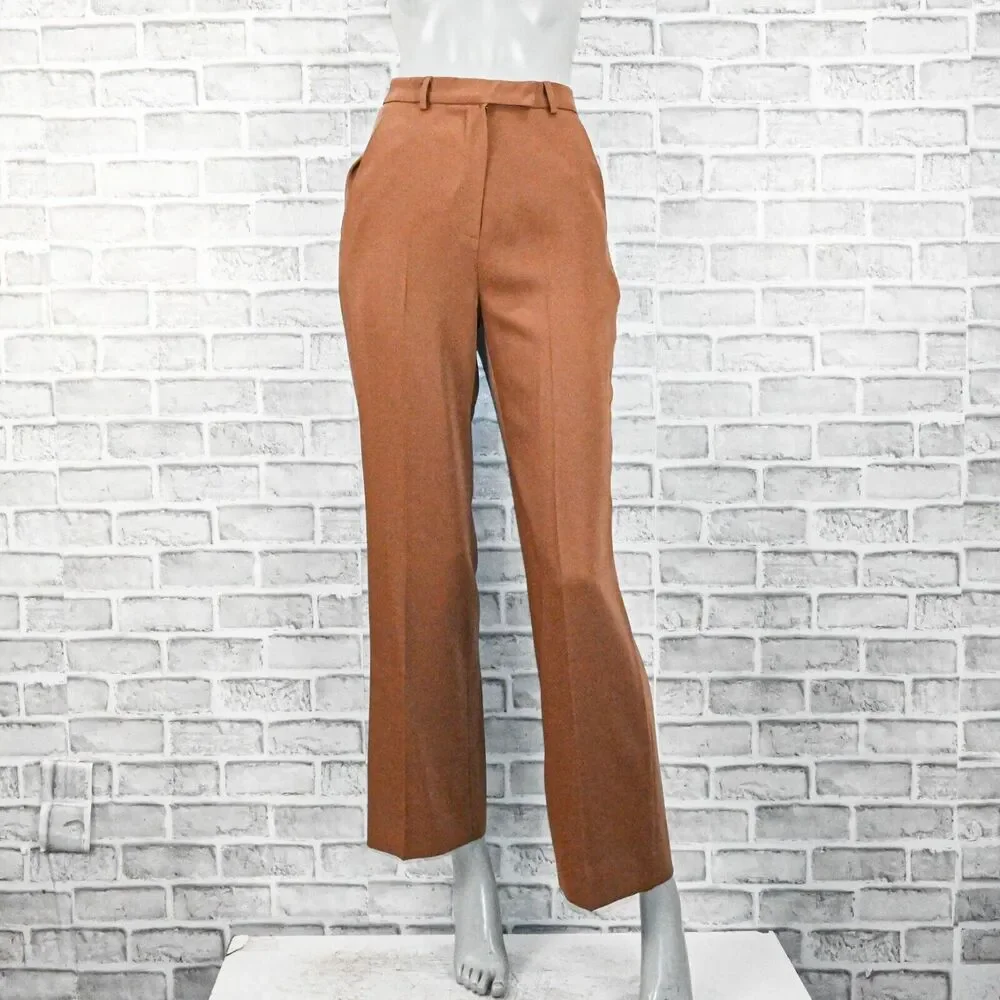Frankie Shop Women's Isla Tailored Trouser Pants in brown size XS